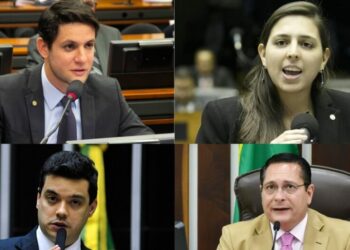 Rafael, Natália, Walter e Ezequiel lideram disputa para a Câmara Federal - Foto: Montagem