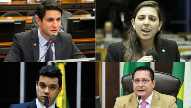 Rafael, Natália, Walter e Ezequiel lideram disputa para a Câmara Federal - Foto: Montagem