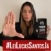 Walkyria Santos posta foto em campanha para aprovação da Lei Lucas Santos — Foto: Redes sociais