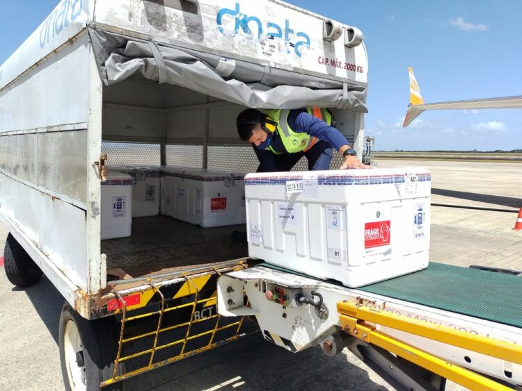 Rio Grande do Norte recebe mais 76 mil doses de vacina contra Covid — Foto: Paulo Nascimento/Divulgação