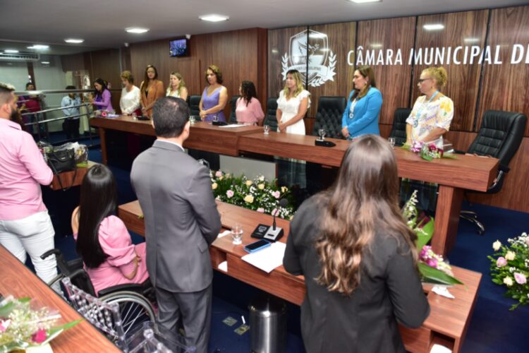 Sessão solene em homenagem à mulher na Câmara de Mossoró
Foto: Edilberto Barros/CMM