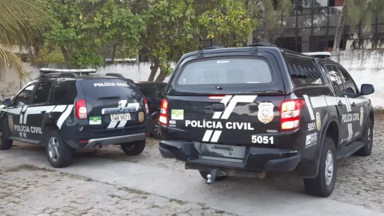 Polícia Civil viatura Rio Grande do Norte RN Central de Flagrantes Natal PC — Foto: Sérgio Henrique Santos/Inter TV Cabugi