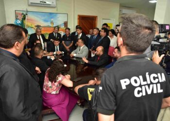 Polícia Civil foi recebida hoje na Câmara Municipal de Mossoró (foto: Edilberto Barros/CMM)