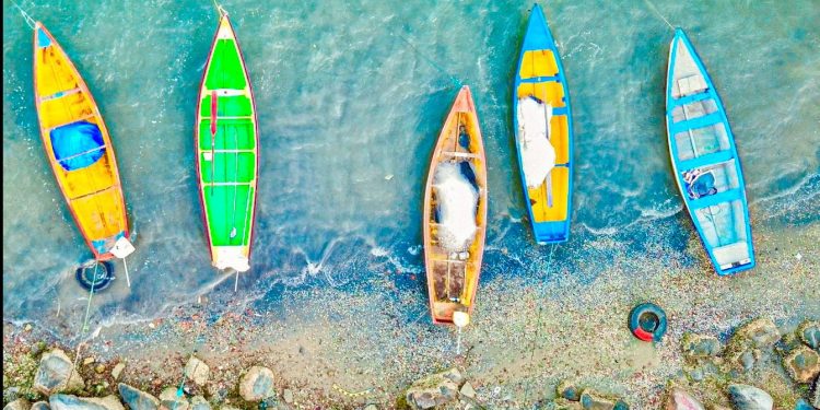 Foto aérea de Porto do Mangue/RN ganha destaque em redes sociais do Ministério do Turismo