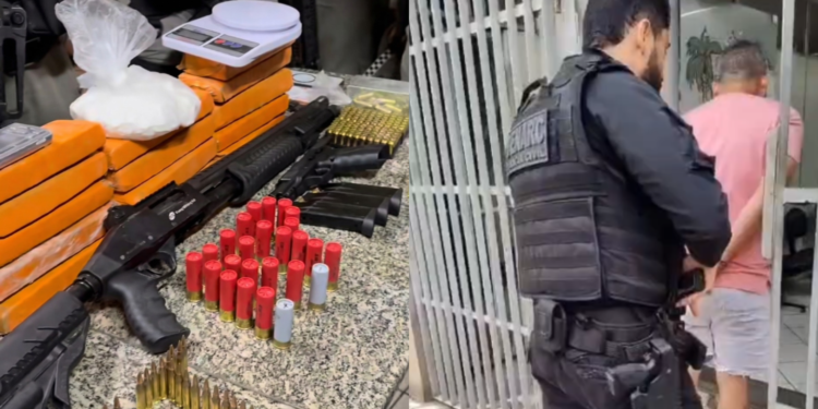 Operação prende três suspeitos e apreende drogas e armas em Mossoró e Tibau
