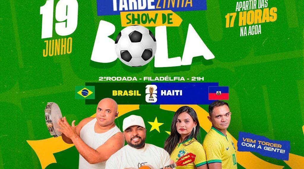 Arena ACDA promove “Tardezinha Show de Bola” com música, telão e transmissão de Brasil nesta sexta