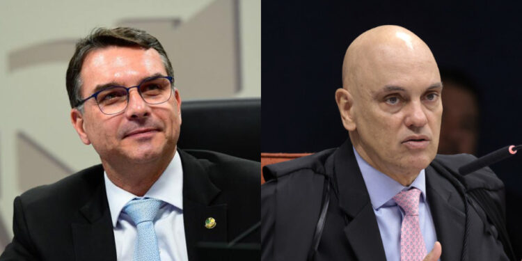 Flávio Bolsonaro pede que STF declare Moraes suspeito para julgar caso Master