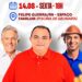 Felipe Guerra recebe Allyson Bezerra e João Maia para encontro com lideranças e população