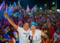 Aninha de Cleide e Neilton arrastam multidão em caminhada em Santa Cruz