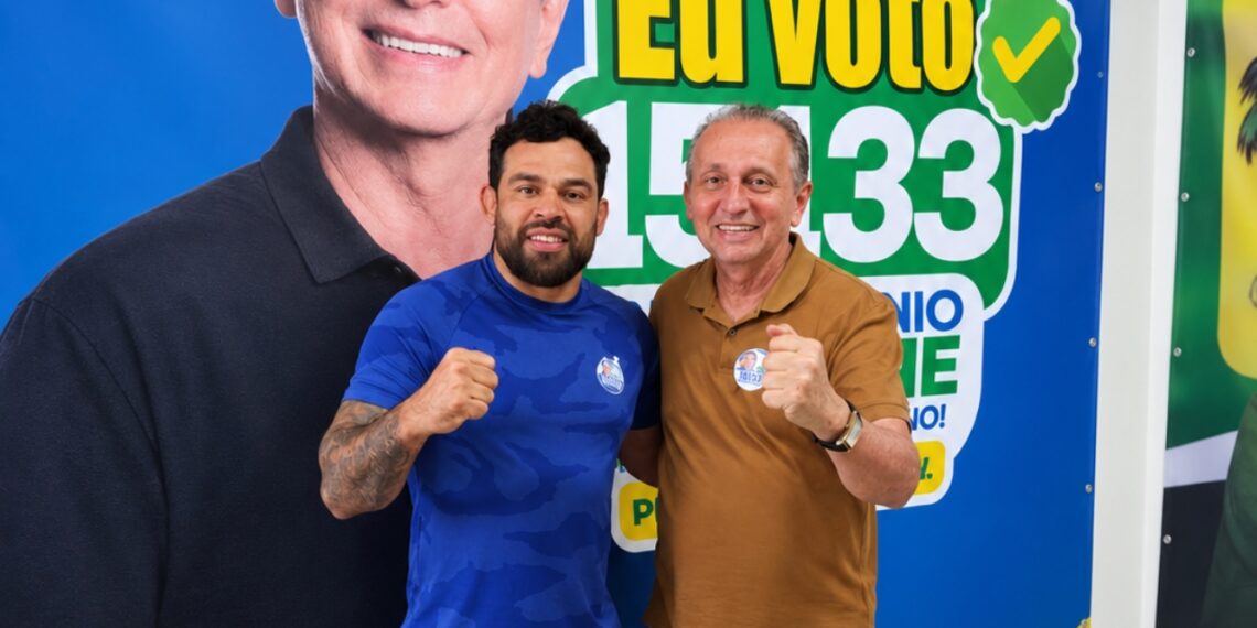 Dr. Antônio Jácome recebe apoio do campeão Renan Barão: “Tem projetos para o esporte e a juventude”